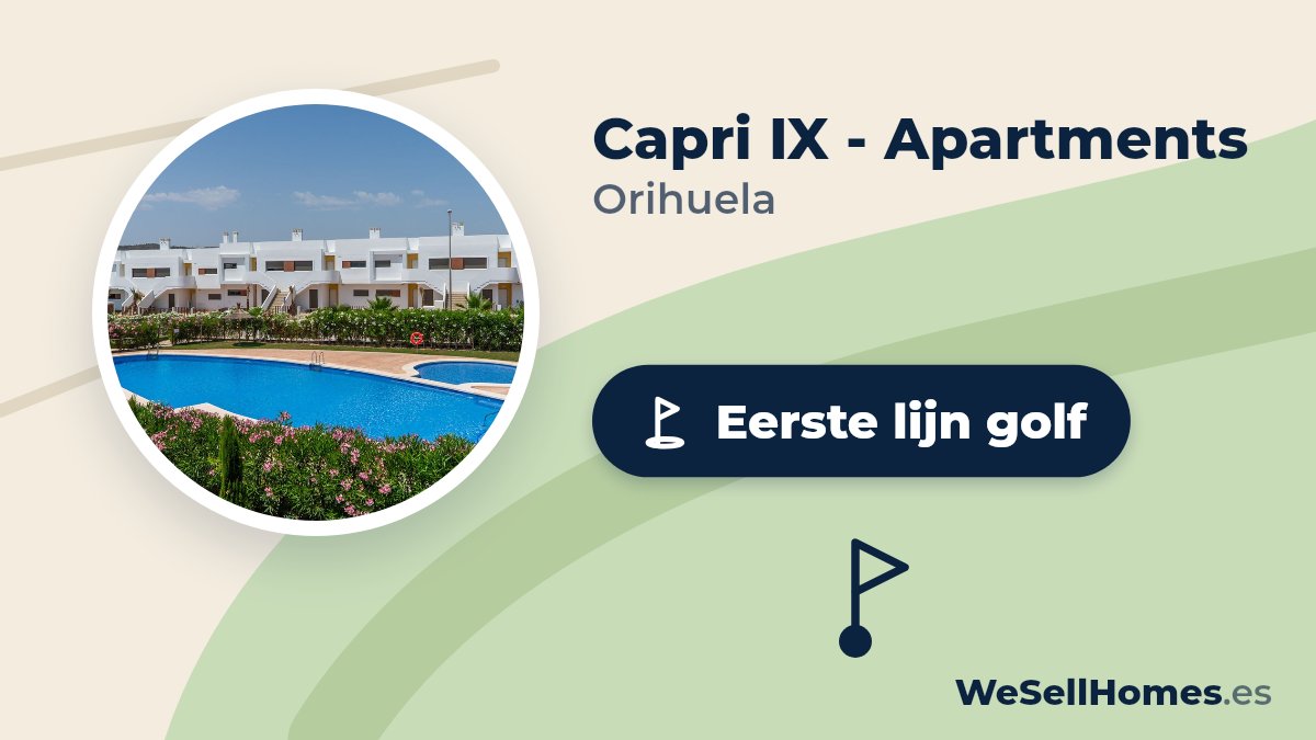 Capri IX - Apartments, Orihuela: Eerste lijn golf