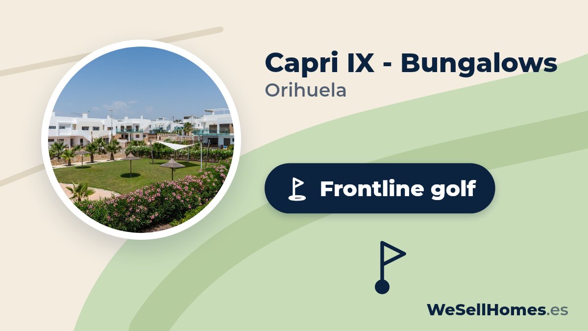 Capri IX - Bungalows, Orihuela: Frontline golf