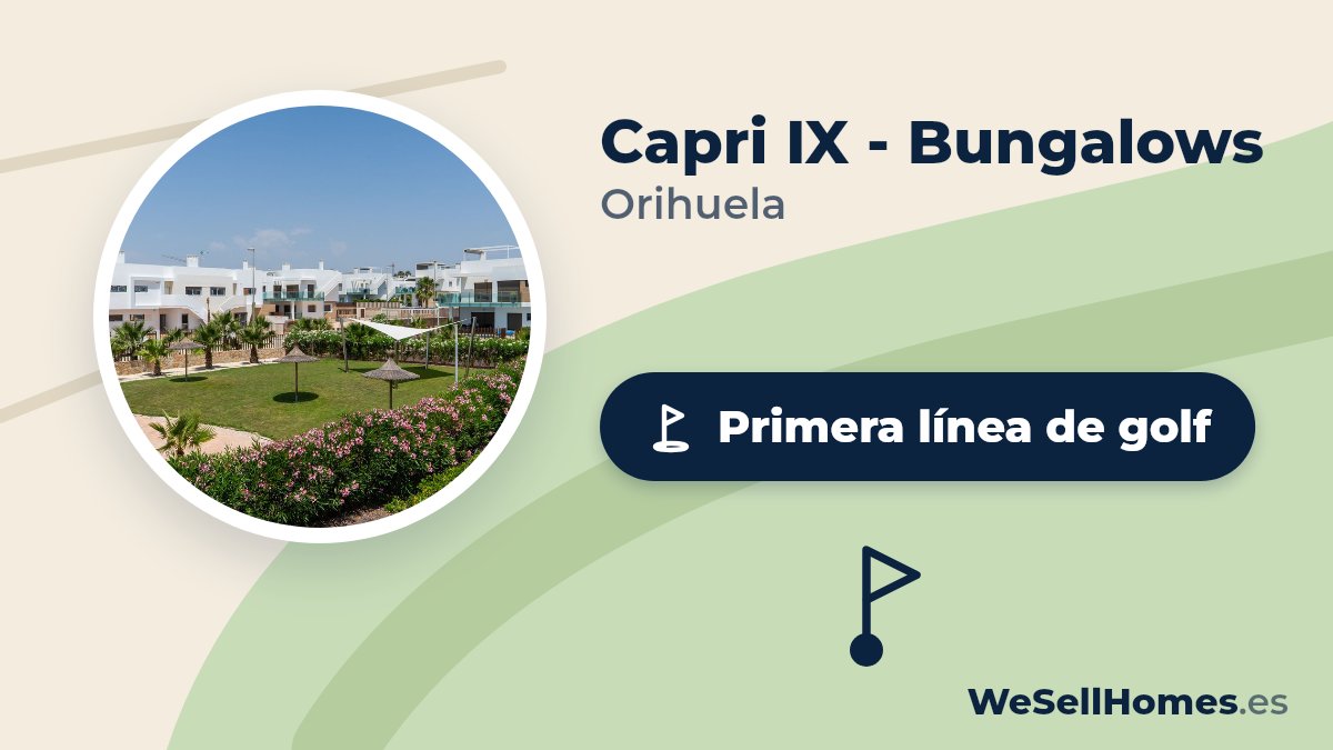 Capri IX - Bungalows, Orihuela: Primera línea de golf