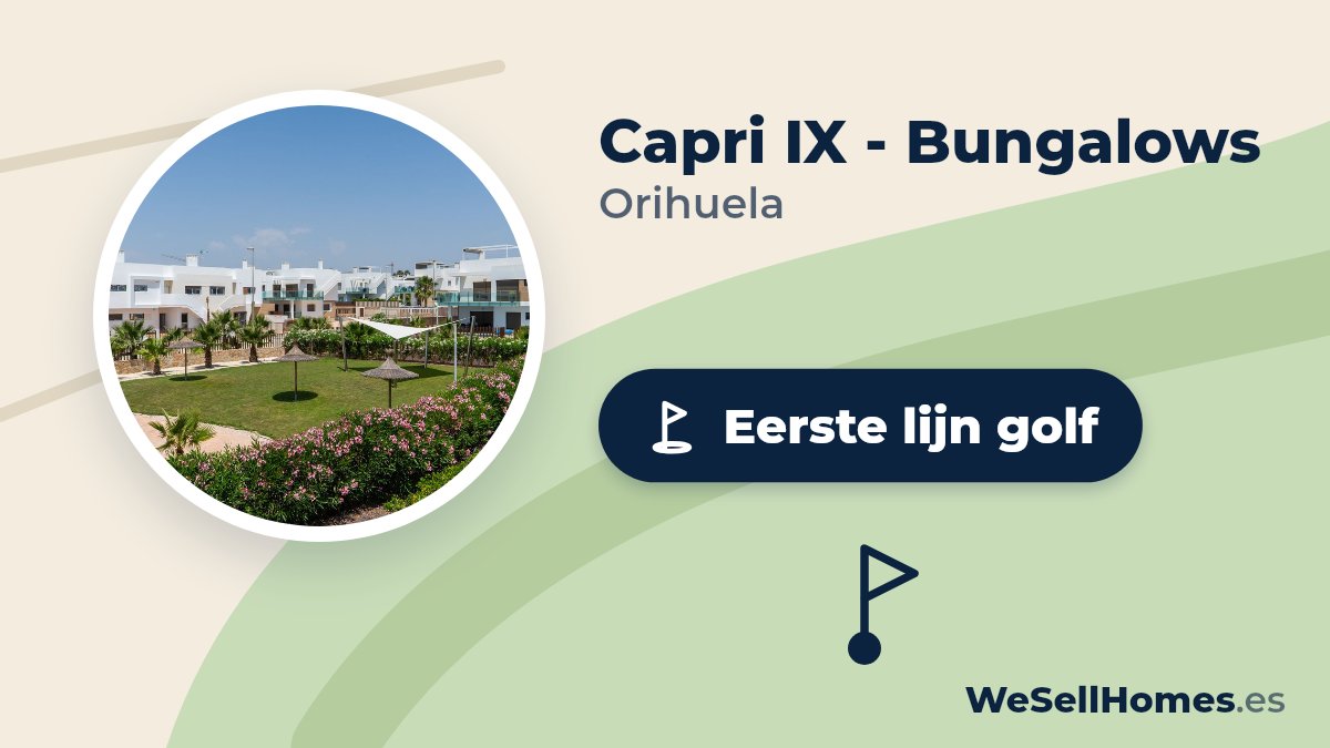 Capri IX - Bungalows, Orihuela: Eerste lijn golf