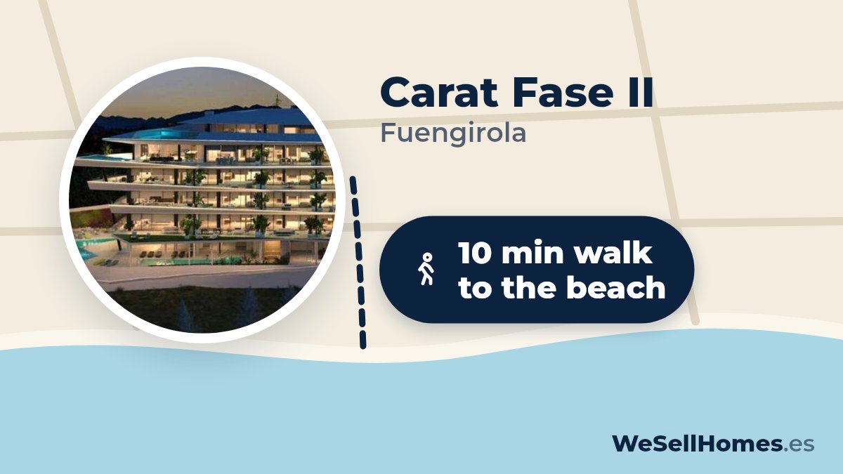 Carat Fase II, Fuengirola: 10 min walk to the beach