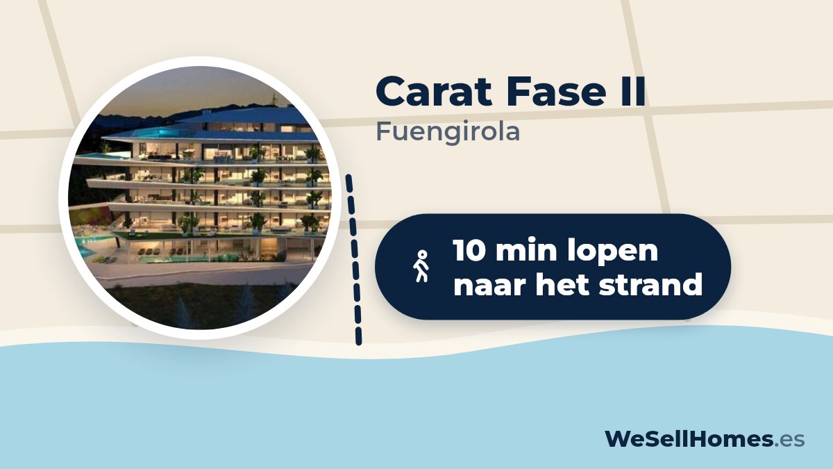 Carat Fase II, Fuengirola: 10 min lopen naar het strand