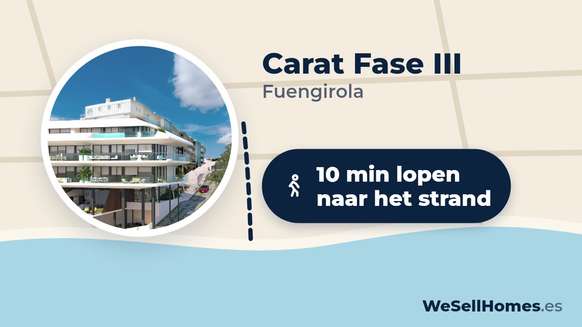 Carat Fase III, Fuengirola: 10 min lopen naar het strand
