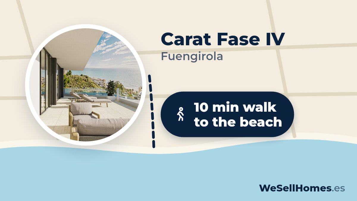 Carat Fase IV, Fuengirola: 10 min walk to the beach