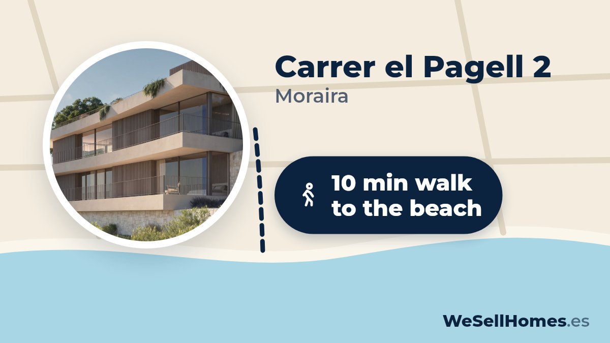 Carrer el Pagell 2, Moraira: 10 min walk to the beach