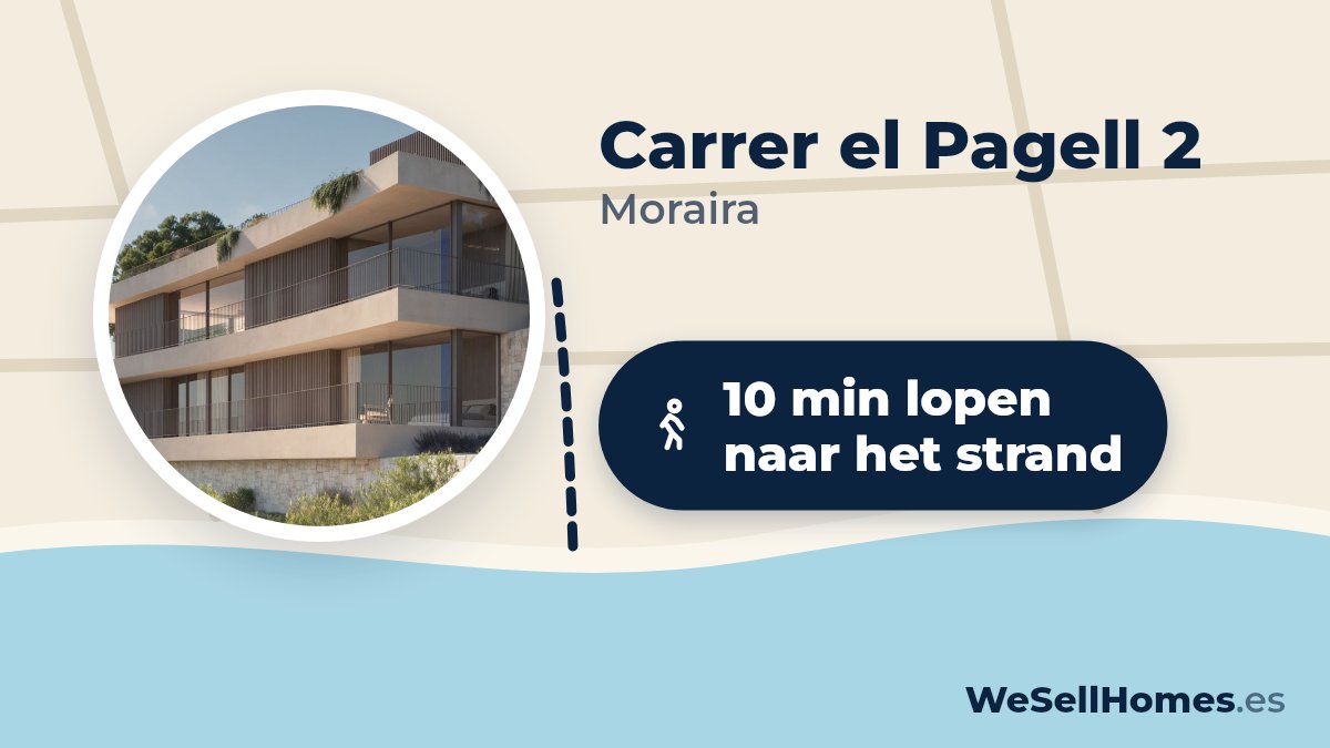 Carrer el Pagell 2, Moraira: 10 min lopen naar het strand