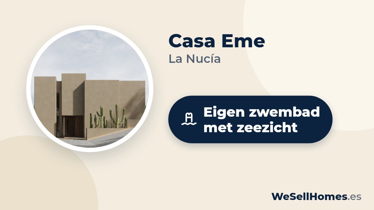 Casa Eme, La Nucía: Eigen zwembad met zeezicht