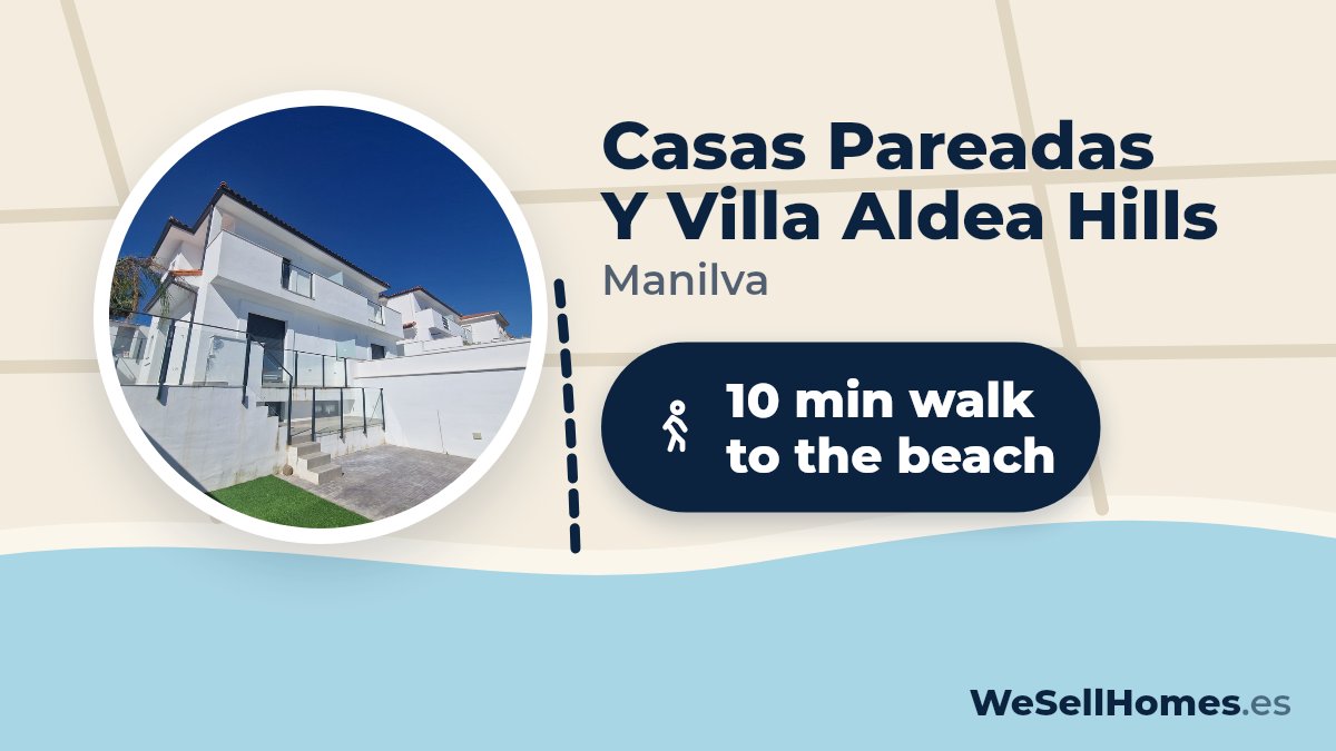 Casas Pareadas Y Villa Aldea Hills, Manilva: 10 min walk to the beach