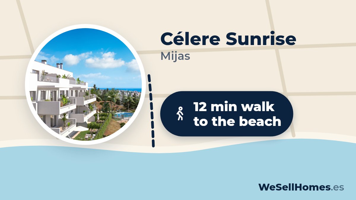 Célere Sunrise, Mijas: 12 min walk to the beach