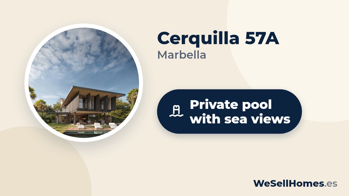 Cerquilla 57A, Marbella: Private pool with sea views