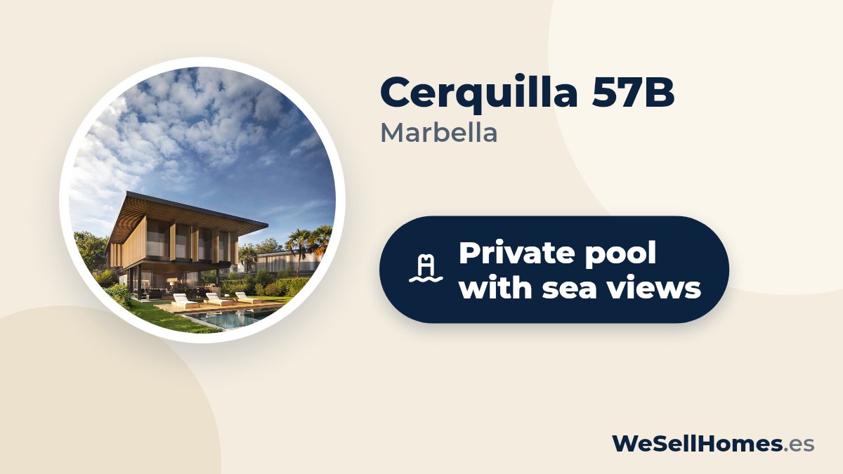 Cerquilla 57B, Marbella: Private pool with sea views