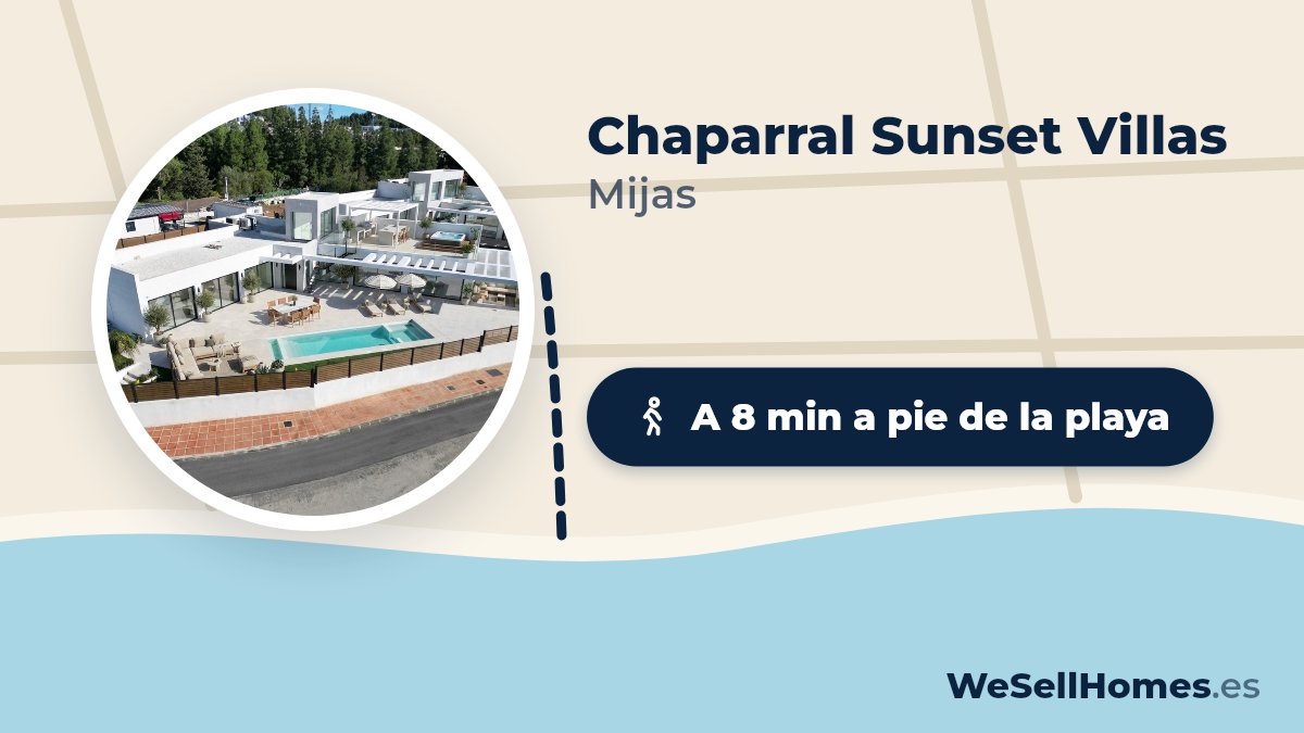 Chaparral Sunset Villas, Mijas: A 8 min a pie de la playa