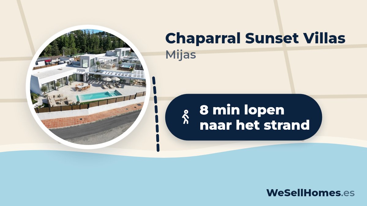 Chaparral Sunset Villas, Mijas: 8 min lopen naar het strand