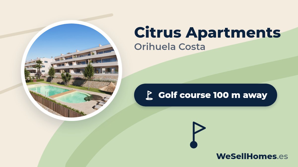 Citrus Apartments, Orihuela Costa: Golf course 100 m away