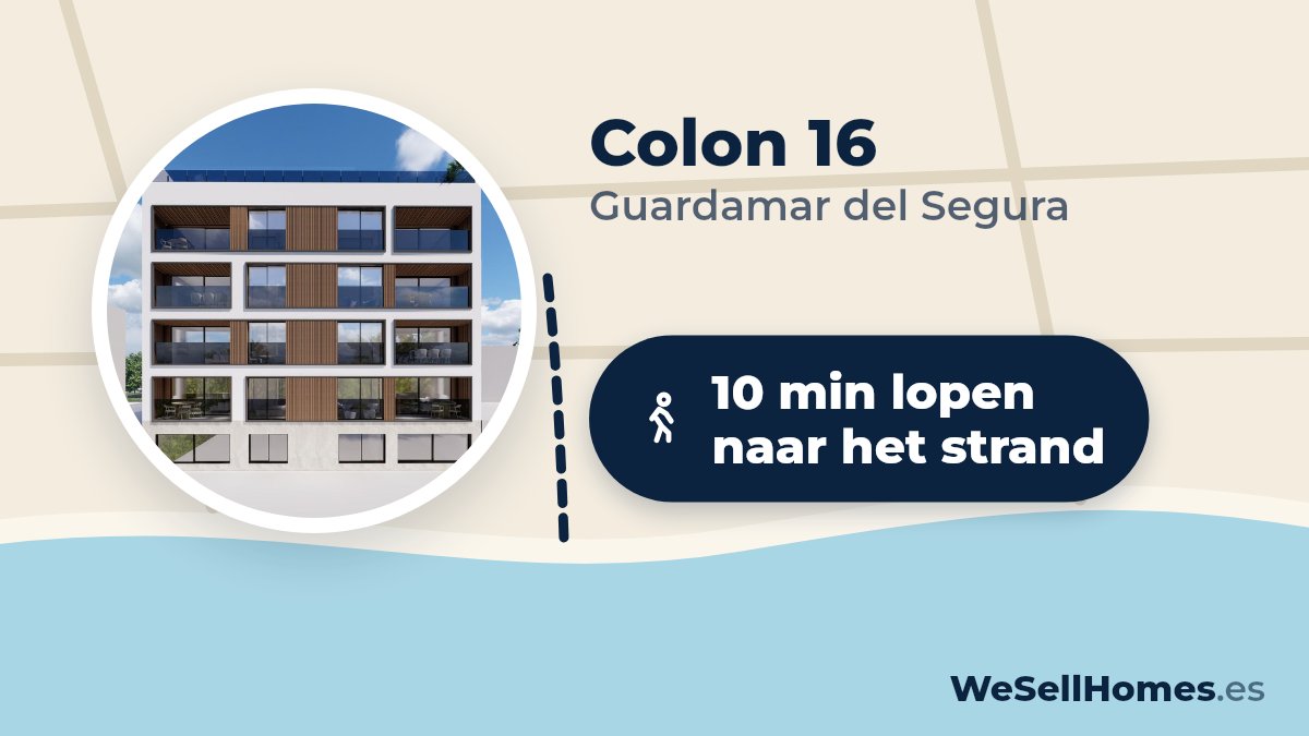 Colon 16, Guardamar del Segura: 10 min lopen naar het strand
