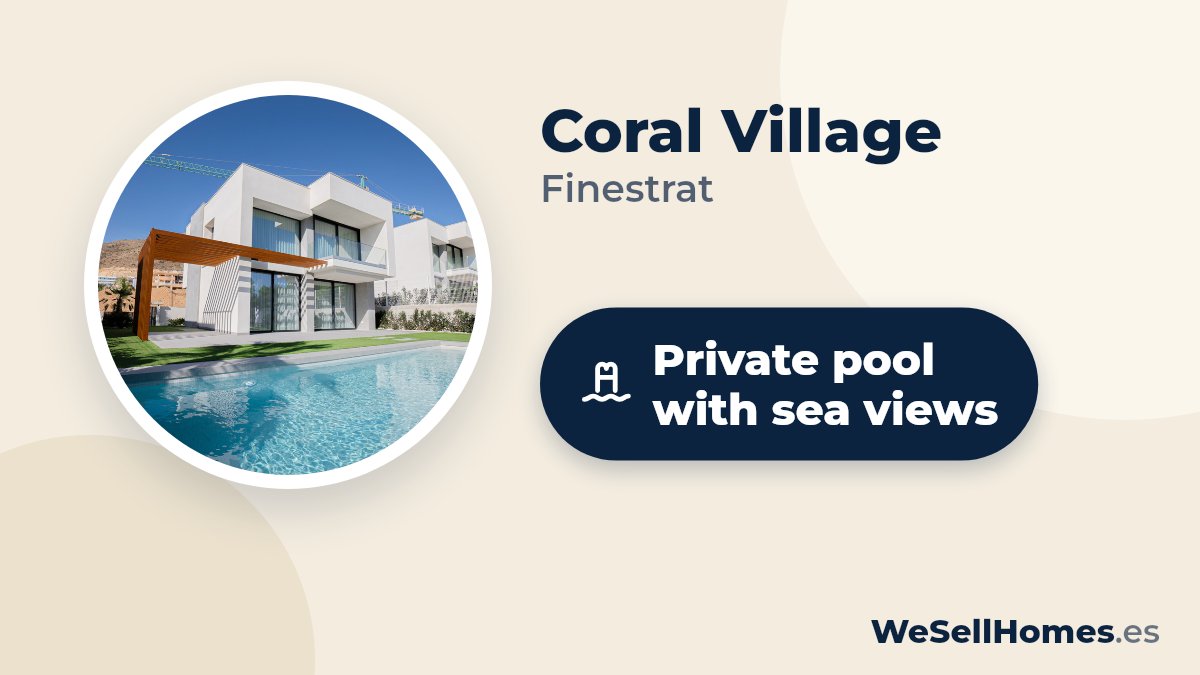 Coral Village, Finestrat: Private pool with sea views