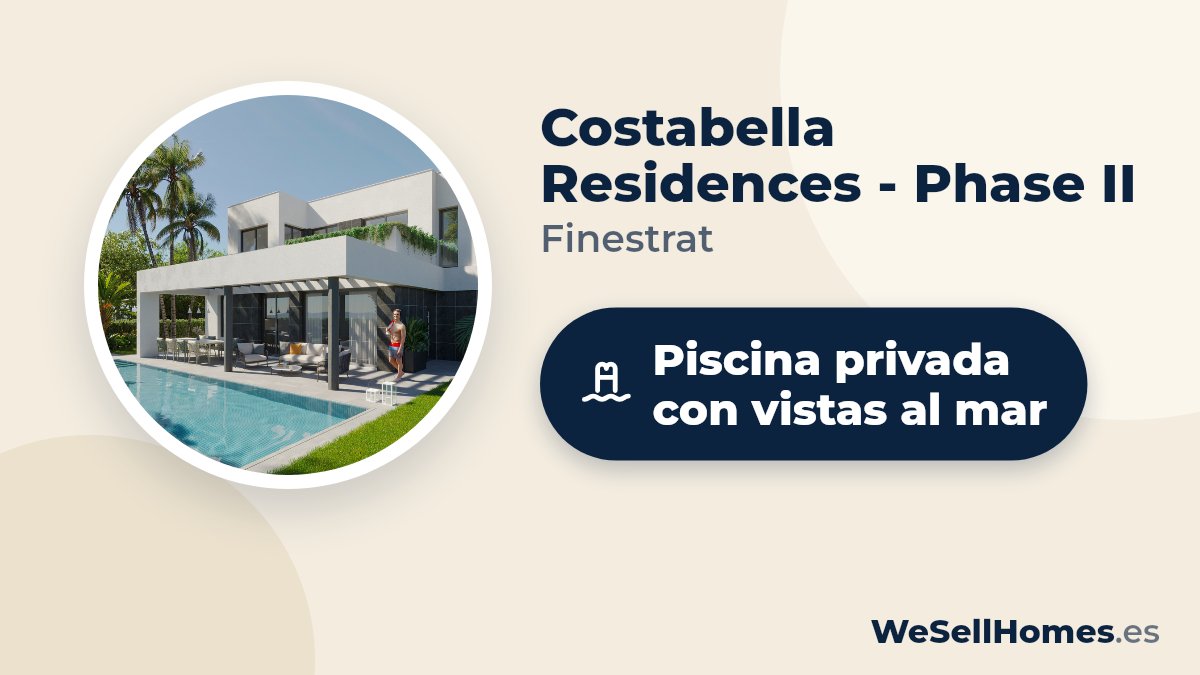 Costabella Residences - Phase II, Finestrat: Piscina privada con vistas al mar