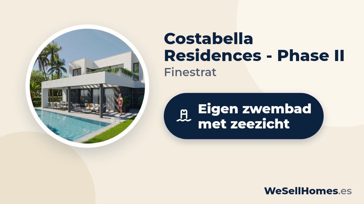 Costabella Residences - Phase II, Finestrat: Eigen zwembad met zeezicht
