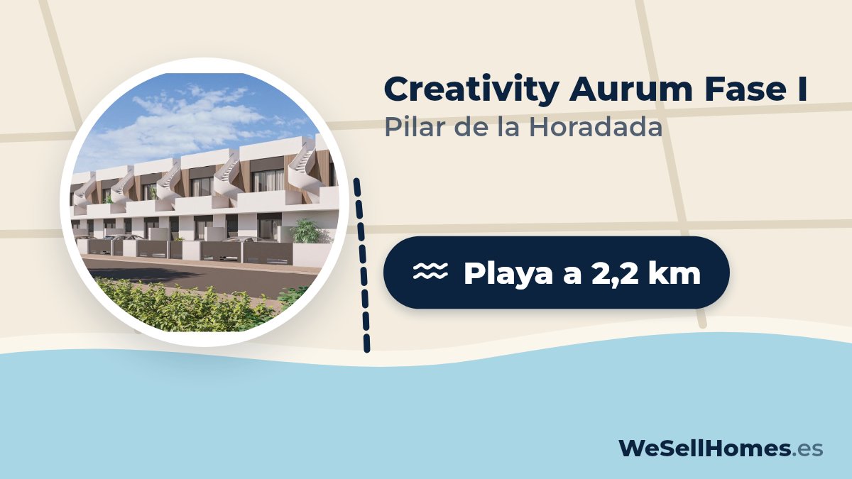 Creativity Aurum Fase I, Pilar de la Horadada: Playa a 2,2 km