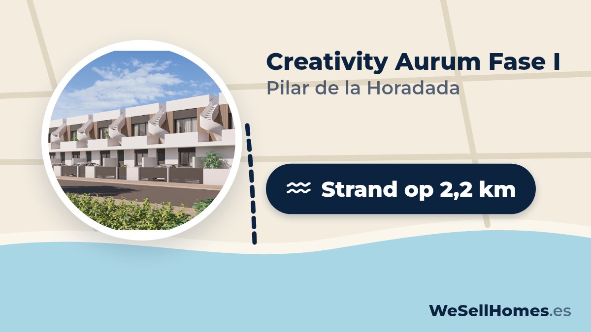 Creativity Aurum Fase I, Pilar de la Horadada: Strand op 2,2 km