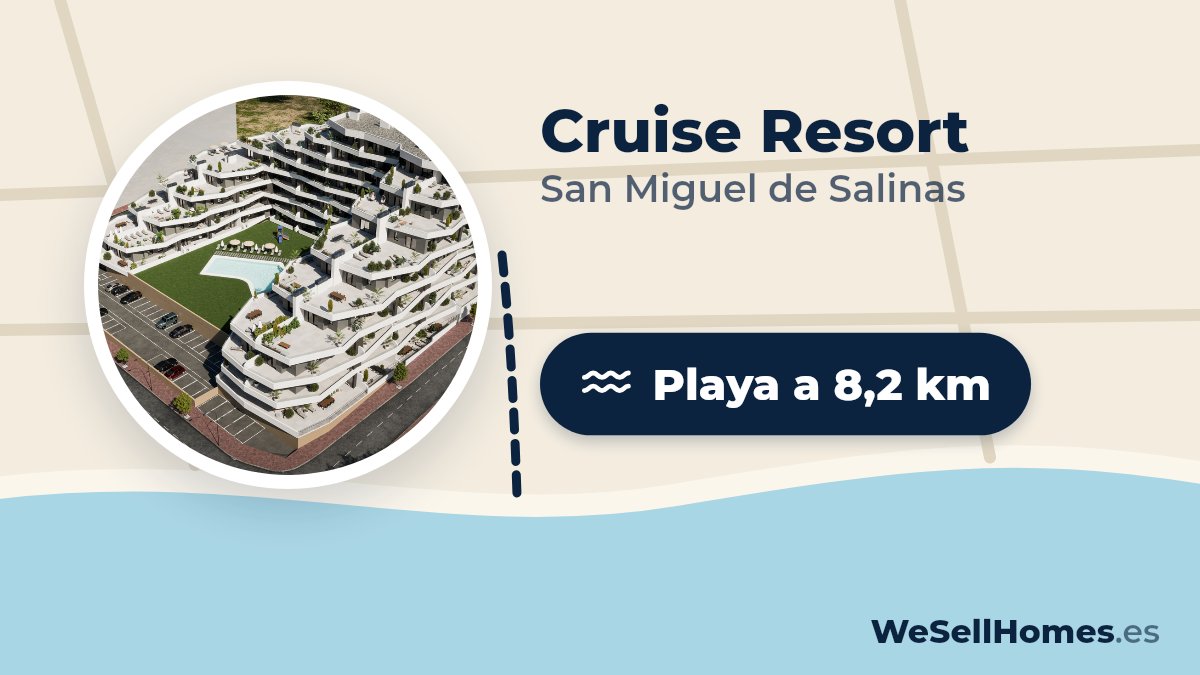 Cruise Resort, San Miguel de Salinas: Playa a 8,2 km
