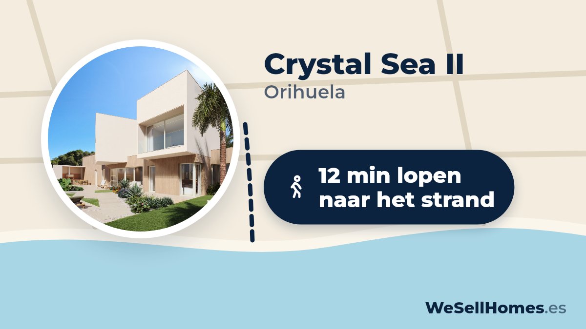 Crystal Sea II, Orihuela: 12 min lopen naar het strand