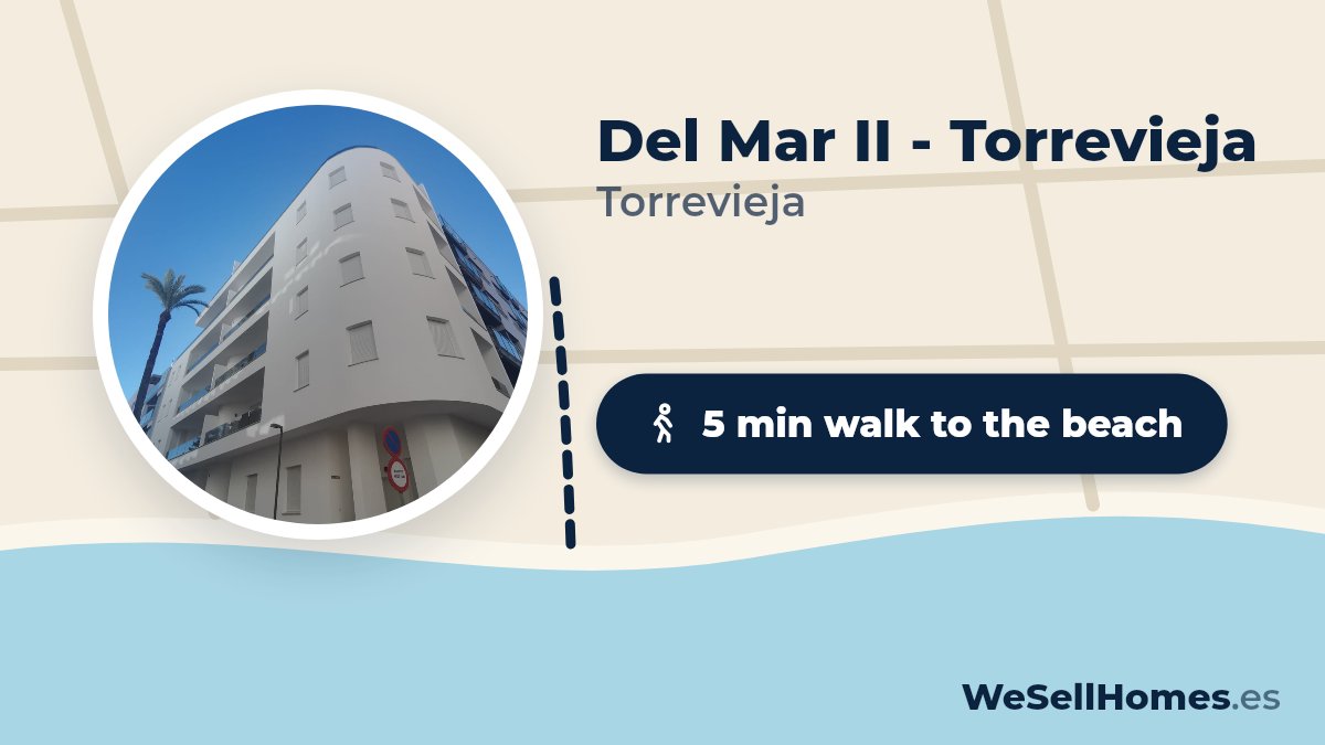 Del Mar II - Torrevieja, Torrevieja: 5 min walk to the beach