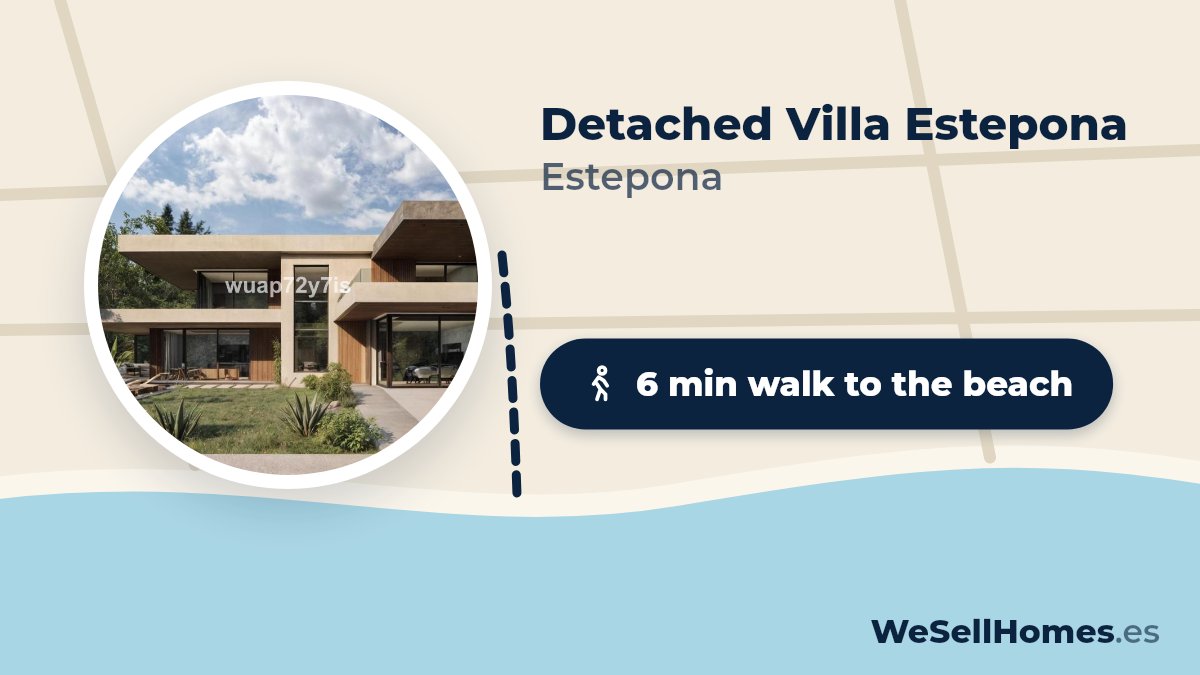 Detached Villa Estepona, Estepona: 6 min walk to the beach