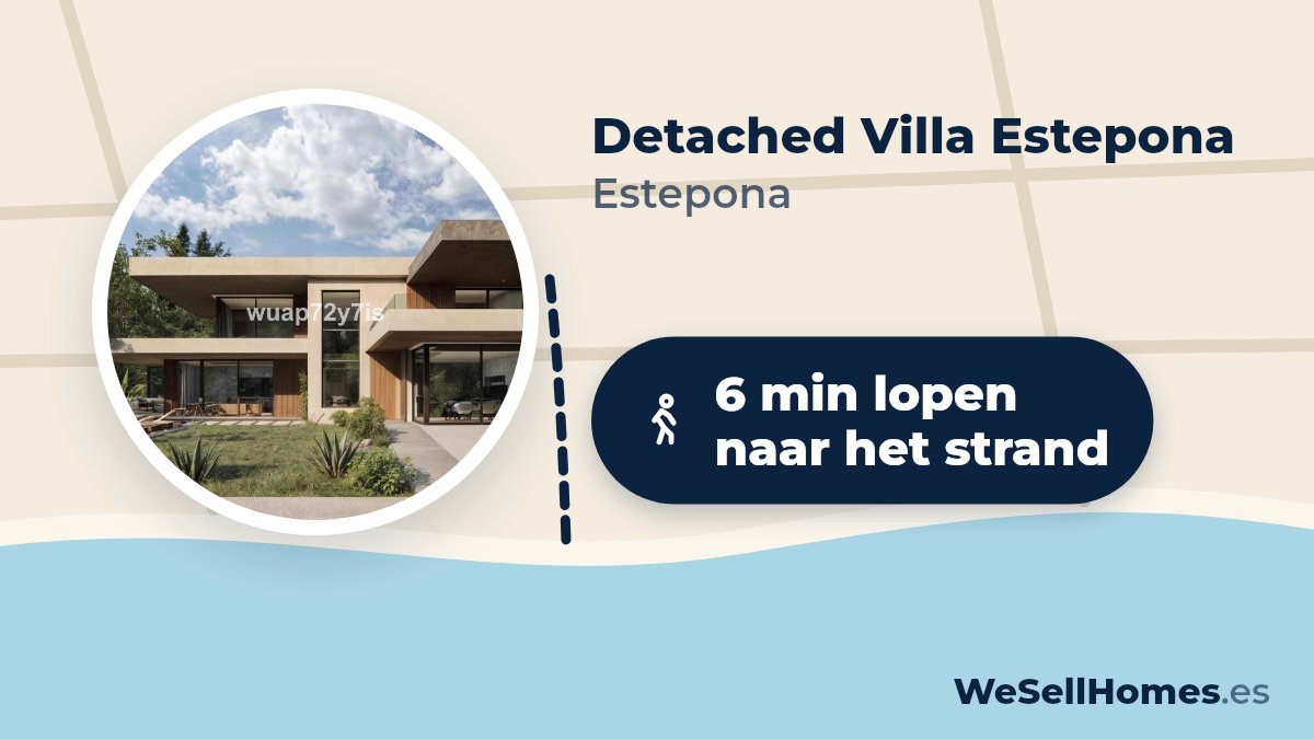 Detached Villa Estepona, Estepona: 6 min lopen naar het strand