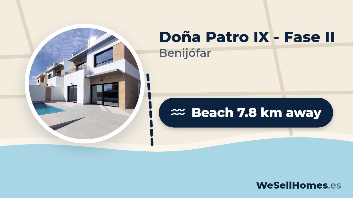 Doña Patro IX - Fase II, Benijófar: Beach 7.8 km away