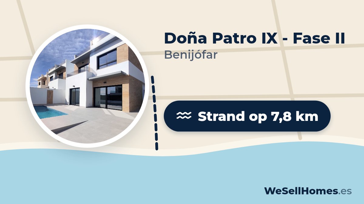 Doña Patro IX - Fase II, Benijófar: Strand op 7,8 km