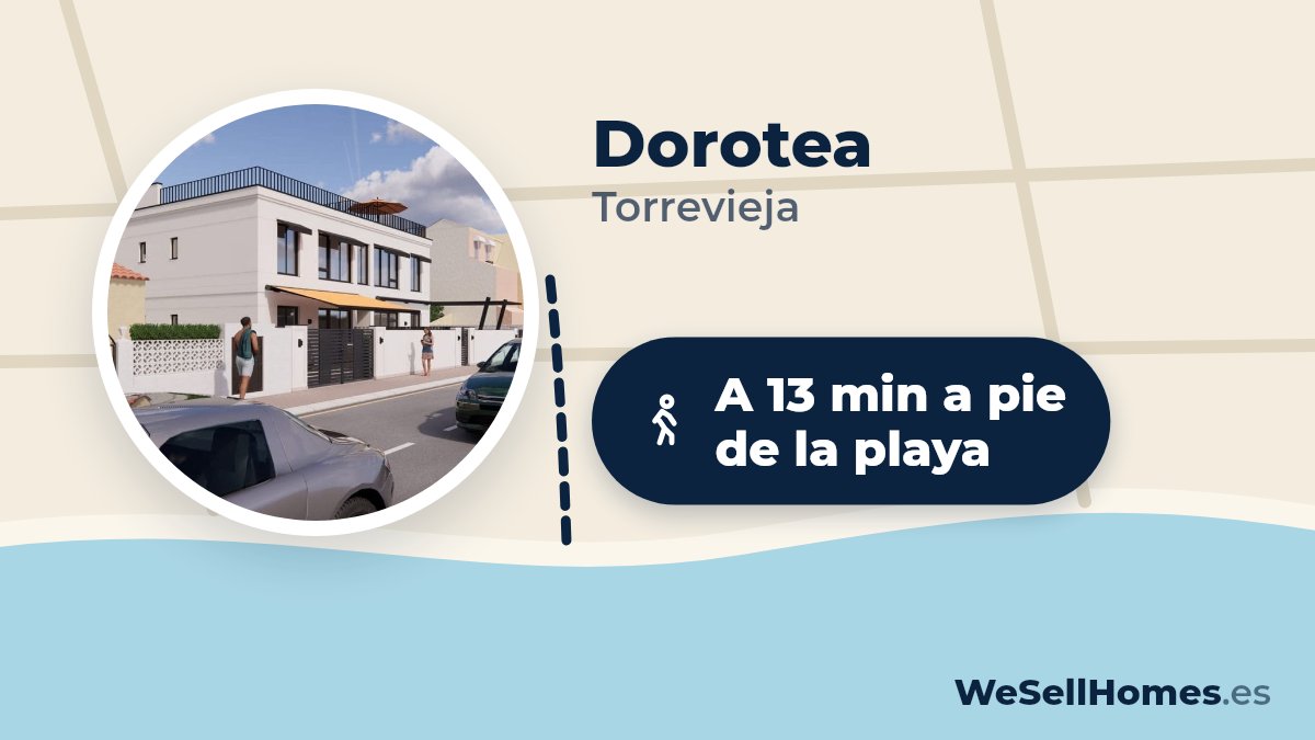 Dorotea, Torrevieja: A 13 min a pie de la playa