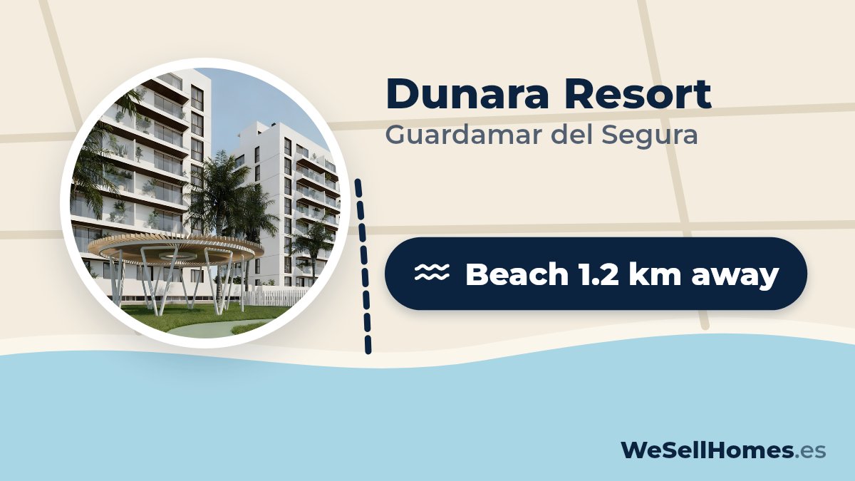 Dunara Resort, Guardamar del Segura: Beach 1.2 km away