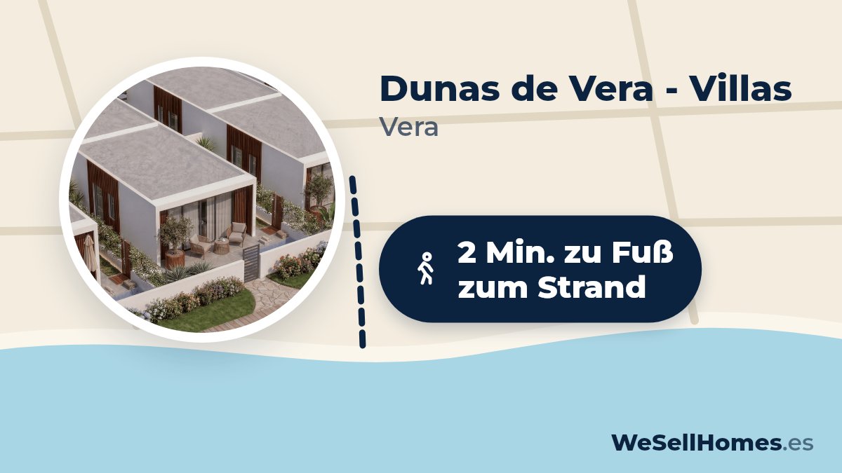 Dunas de Vera - Villas, Vera: 2 Min. zu Fuß zum Strand