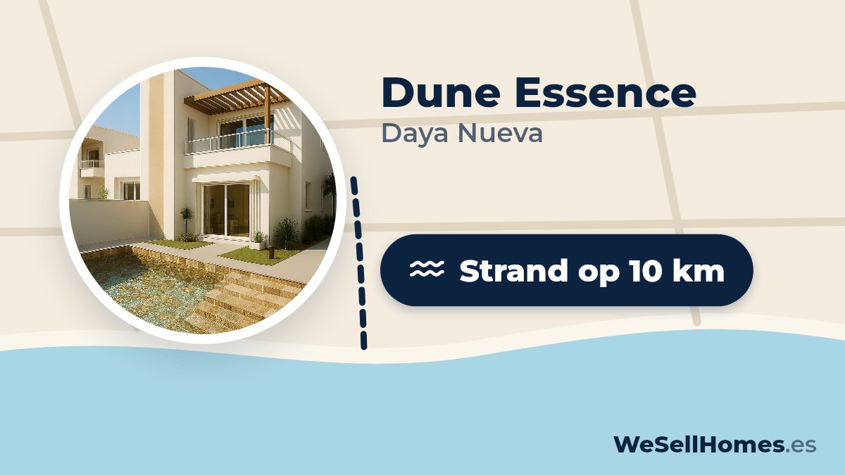Dune Essence, Daya Nueva: Strand op 10 km