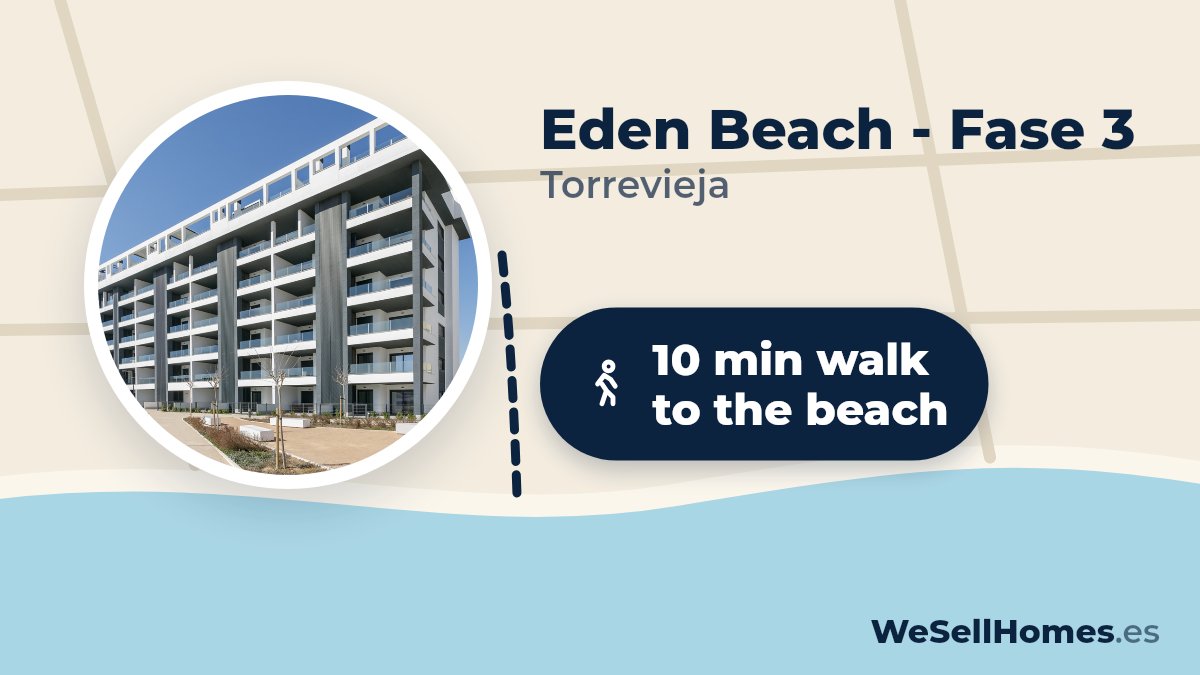 Eden Beach - Fase 3, Torrevieja: 10 min walk to the beach