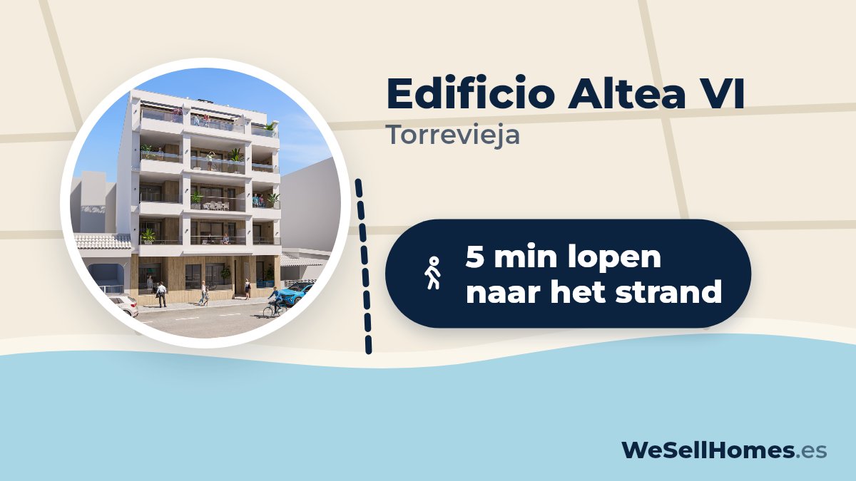 Edificio Altea VI, Torrevieja: 5 min lopen naar het strand
