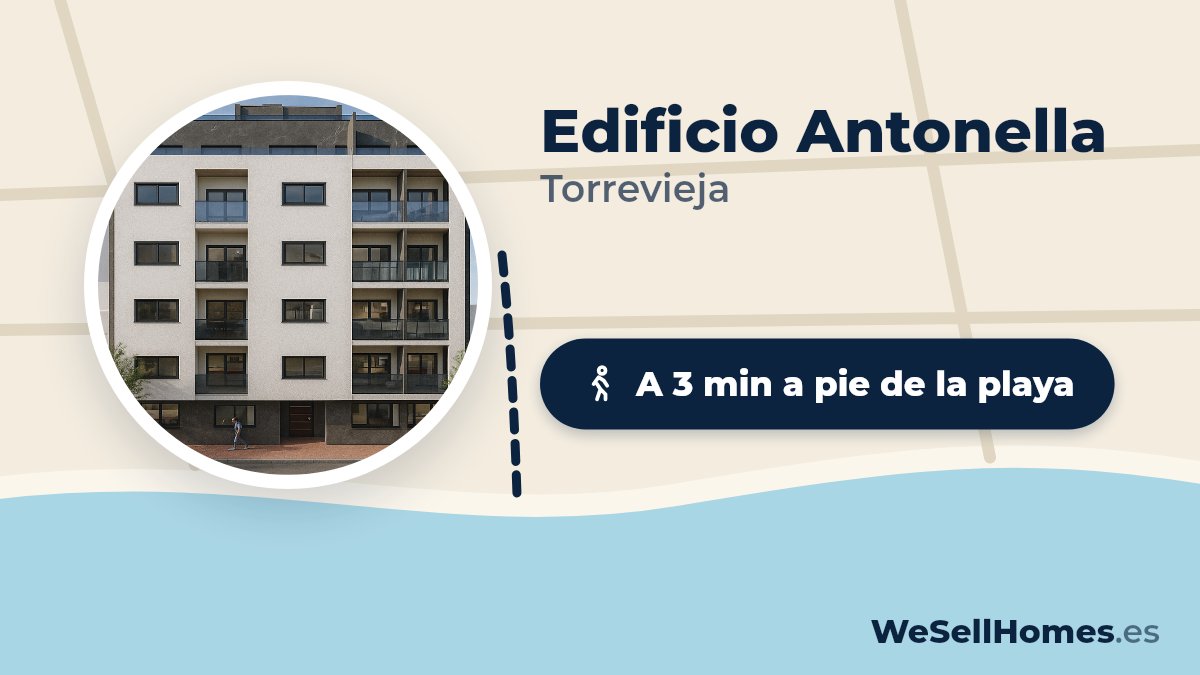 Edificio Antonella, Torrevieja: A 3 min a pie de la playa