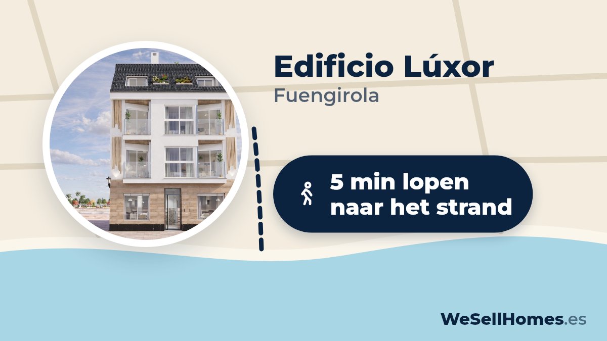 Edificio Lúxor, Fuengirola: 5 min lopen naar het strand