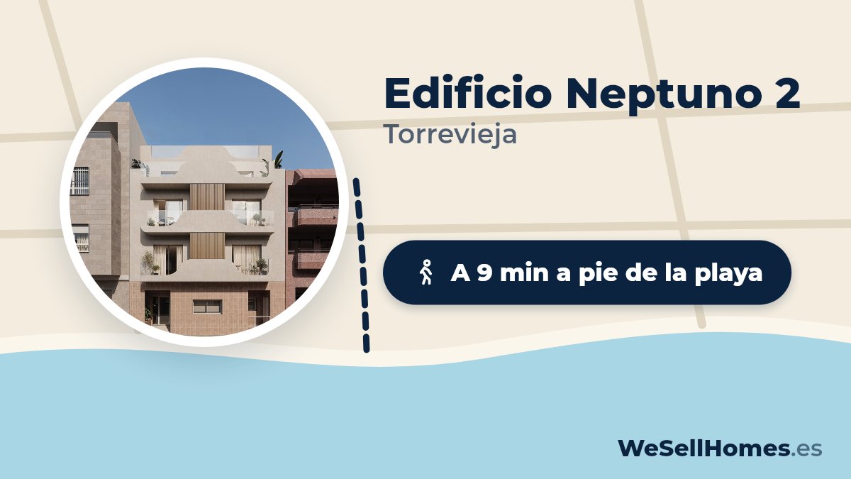 Edificio Neptuno 2, Torrevieja: A 9 min a pie de la playa