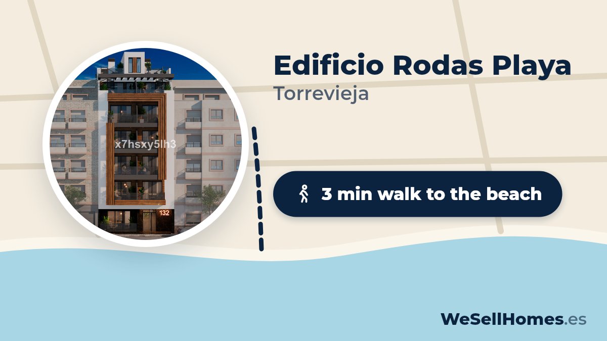 Edificio Rodas Playa, Torrevieja: 3 min walk to the beach