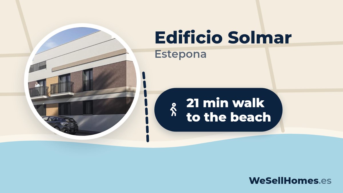 Edificio Solmar, Estepona: 21 min walk to the beach