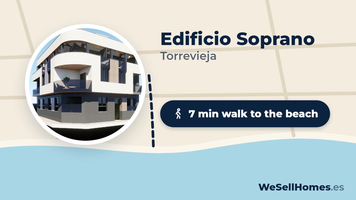 Edificio Soprano, Torrevieja: 7 min walk to the beach