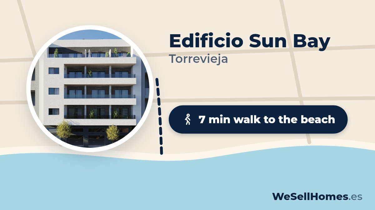 Edificio Sun Bay, Torrevieja: 7 min walk to the beach