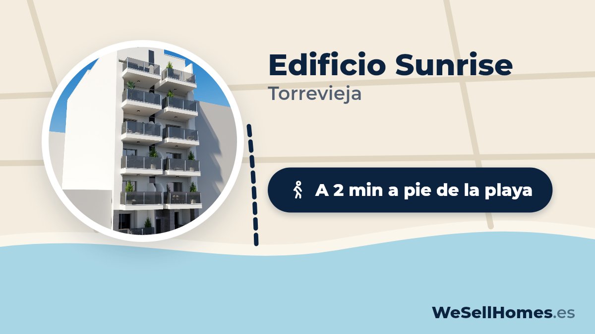 Edificio Sunrise, Torrevieja: A 2 min a pie de la playa