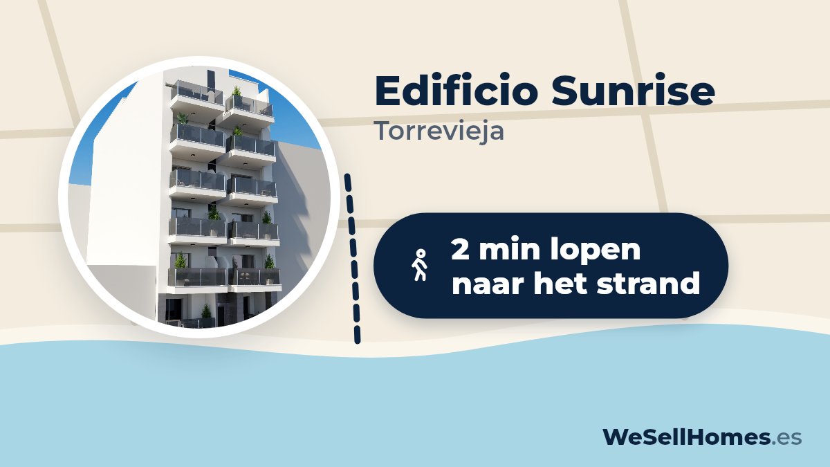 Edificio Sunrise, Torrevieja: 2 min lopen naar het strand