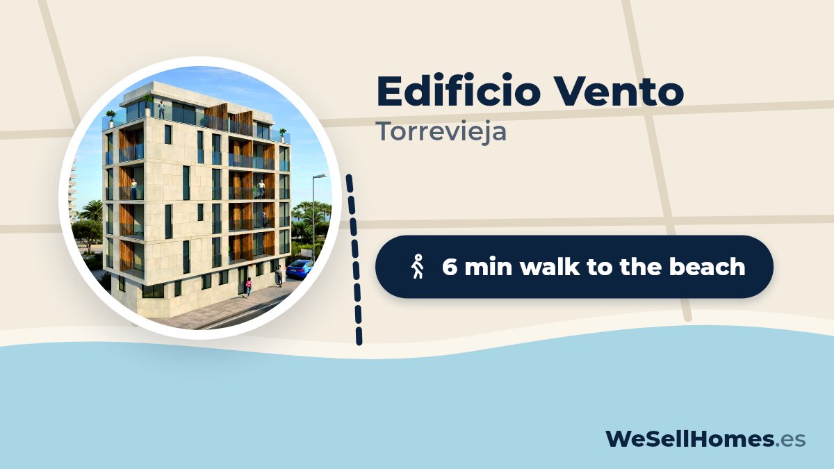 Edificio Vento, Torrevieja: 6 min walk to the beach