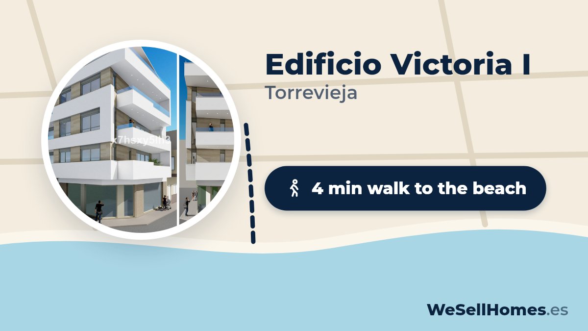 Edificio Victoria I, Torrevieja: 4 min walk to the beach