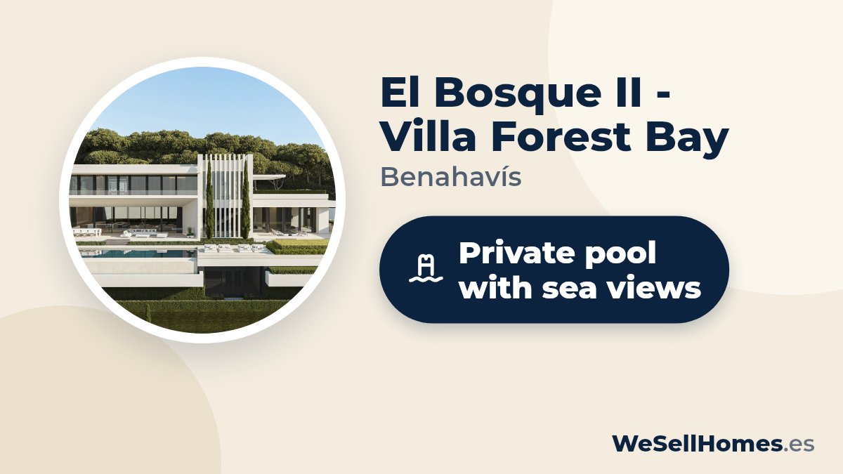 El Bosque II - Villa Forest Bay, Benahavís: Private pool with sea views