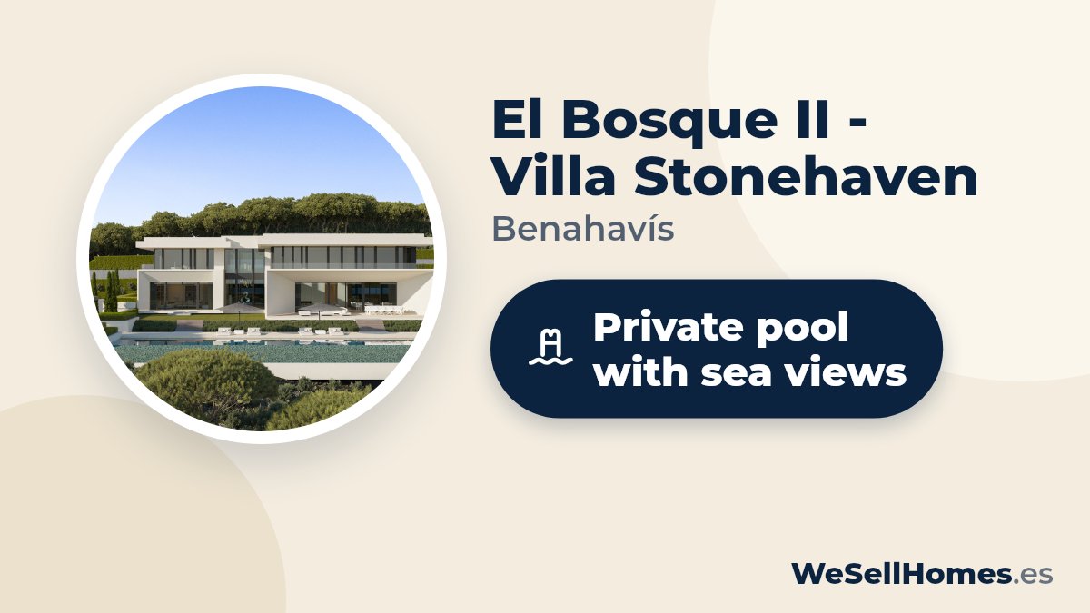 El Bosque II - Villa Stonehaven, Benahavís: Private pool with sea views